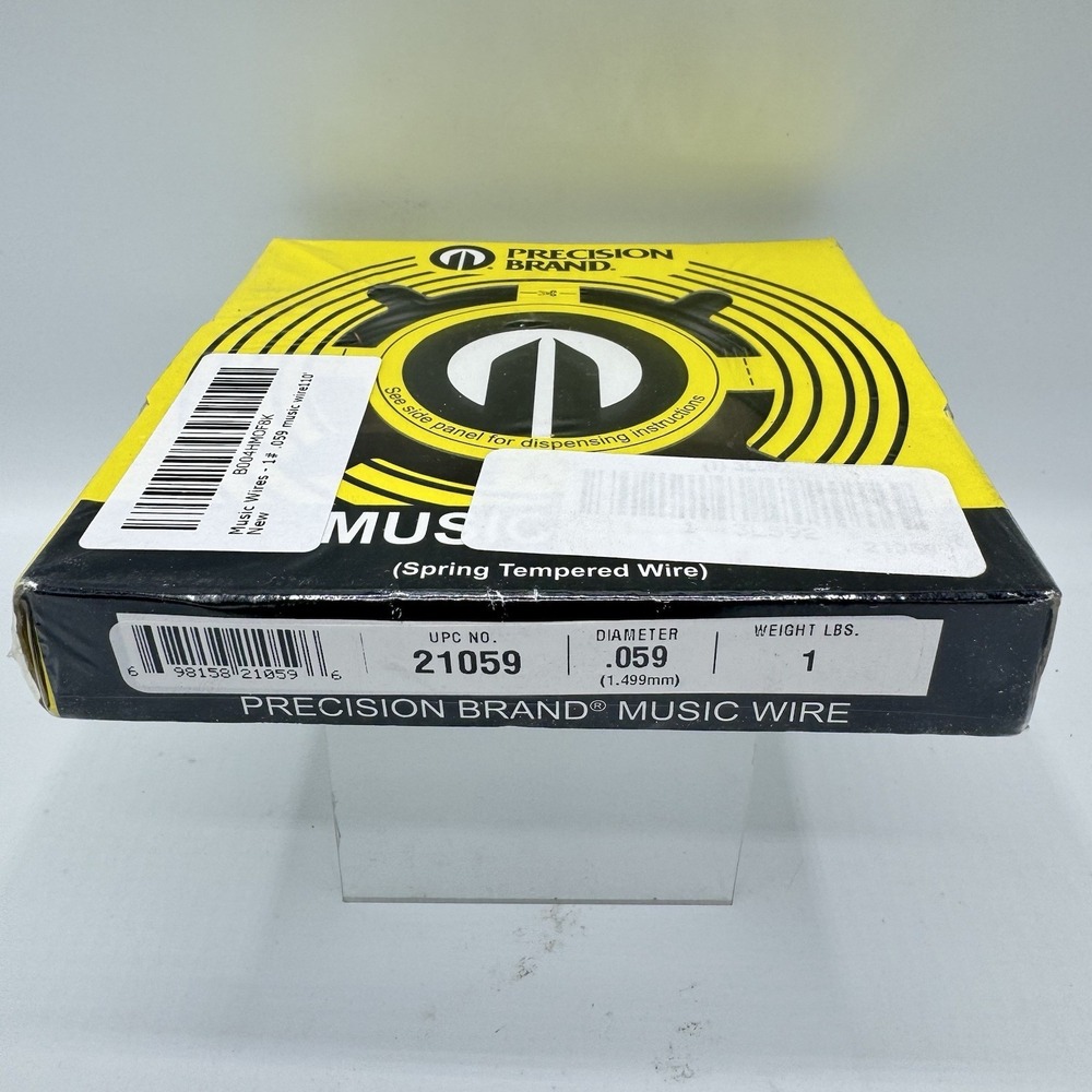 Precision Brand 21059 Music Wire .059 Spring Tempered 1 lb 144 ft Steel Wire - Picture 8 of 8